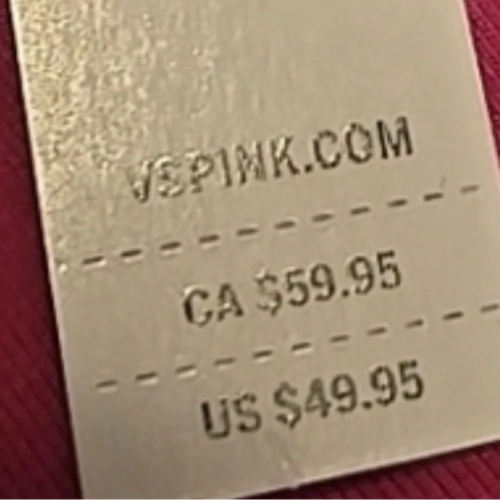 Victoria’s Secret PINK Fold Over Rhinestone “Sleigh Queen” Leggings Y2K Pink - Picture 6 of 6